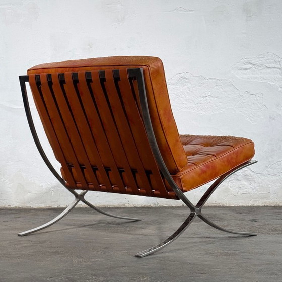 Image 1 of Barcelona Style Lounge Chair, Vintage Reproduction