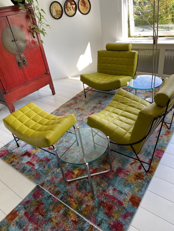 Image 1 of Dos sillones Leolux Volare con reposapiés