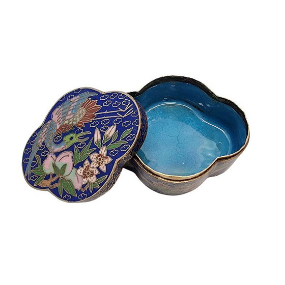 Image 1 of Vintage cloisonné sieradendoosje