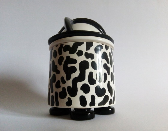 Image 1 of Juraj Mihalik Postmodern/Pop-Art Lidded Porcelain Jar Art4 Ergo Keramik 1980'S