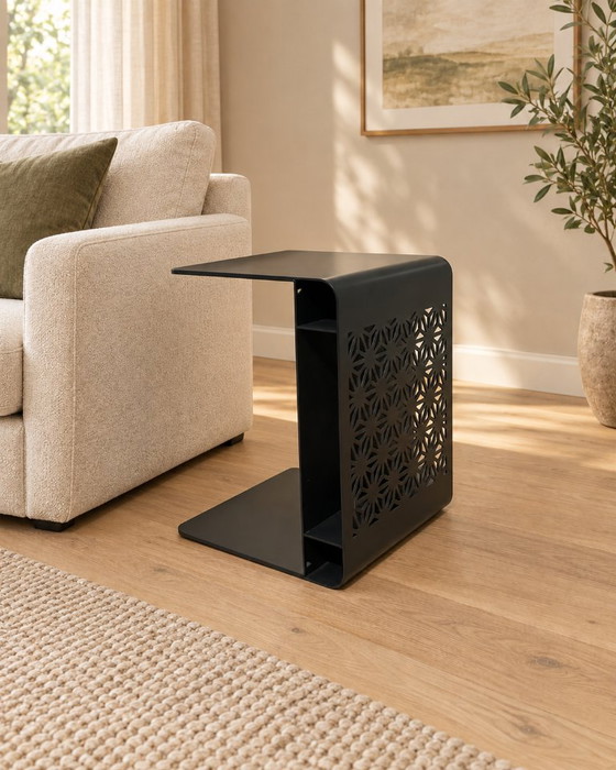 Comme neuf Design on Stock Koyo Table d'appoint + GARANTIE, Tables d'appoint, Métal, Noir, Minimalisme (photo 2 sur 6)