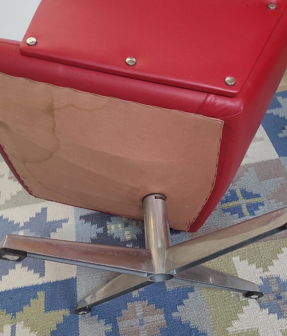 Image 1 of Vintage Scandinavische draaifauteuil gestempeld Bodafors-Verken, Zweden, jaren 70