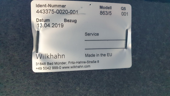 Image 1 of Asienta Design Sofa 3Z Black Leather Wilkhahn Jehs & Laub 2019