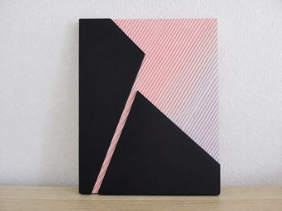 Textured art “Sunset in the city” 50 x 40 cm – Paintings & Drawings, Mdf (photo 3 of 5)