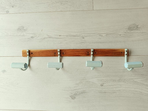 Vintage coat rack with 4 hooks