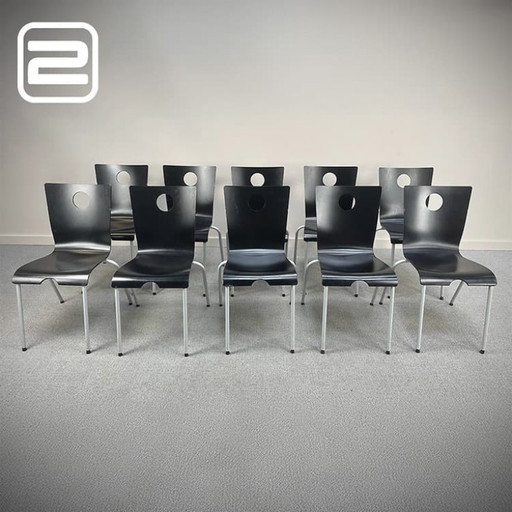 10x DRISAG Stühle Stapelbar