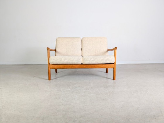 Image 1 of Zweisitzer Sofa Couch France & Søn Ole Wanscher Senator teak