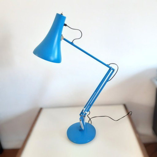 Vintage design Angelpoise table lamp in blue, Angelpoise Lighting Ltd, UK