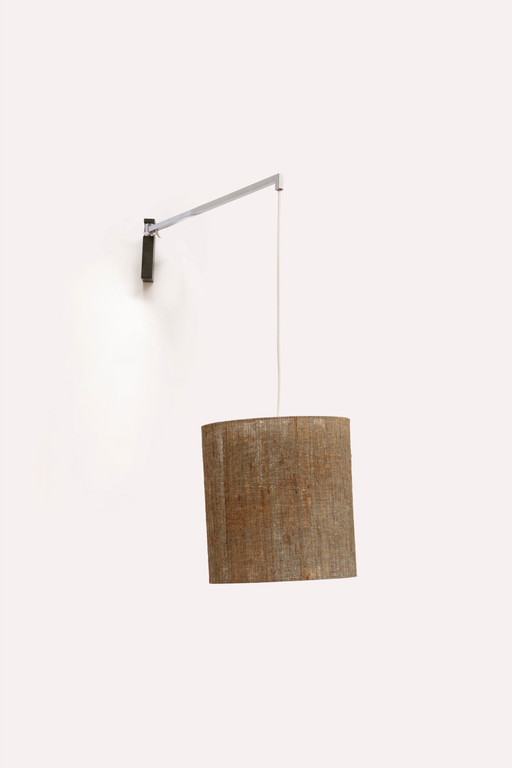 Danish wall lamp with chrome nice tight model,1960