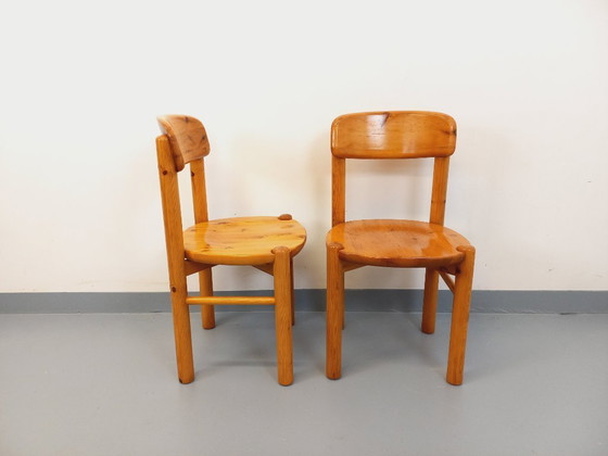 Image 1 of Set di 2 sedie vintage scandinave in pino Rainer Daumiller degli anni '60/'70