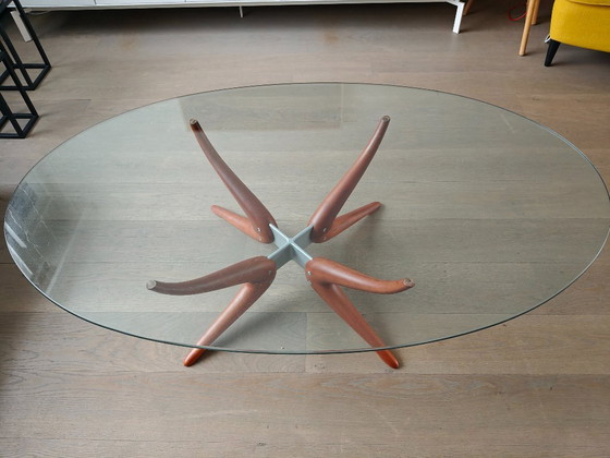 Image 1 of Porada Denuo Salontafel – Italiaans Design – Massief Hout & Glas