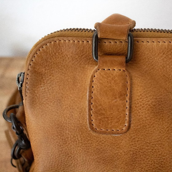 Image 1 of Ochre yellow leather shoulder bag from Bear Design