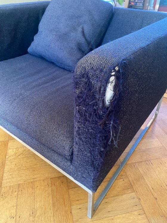 Image 1 of Set B&B Italia Sofa Loveseat Hocker model TIGHT antonio Citterio