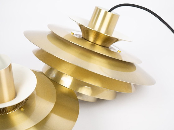 Image 1 of Coppia di 2 lampade a sospensione vintage danesi Verona di Kurt Wiborg, Jeka, anni '80