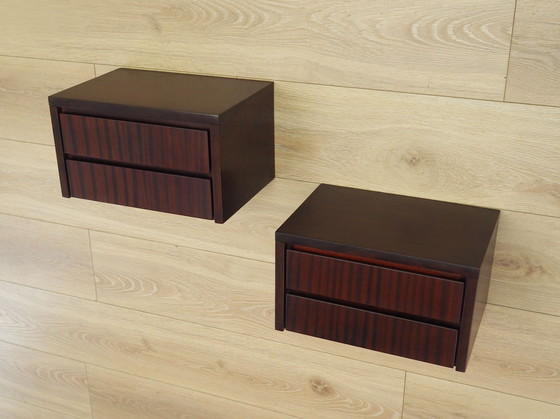 Image 1 of Set hangende nachtkastjes, Deens ontwerp, jaren 1970, Productie: Denemarken