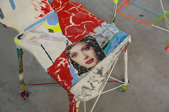 Image 1 of Set di 6 sedie Pop Art firmate da Guido Coletti (1995, firmate nel 2013)