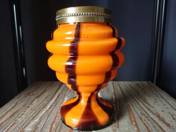 Image 1 of Dispensador de flores de cristal Art Decó Tango años 20/30