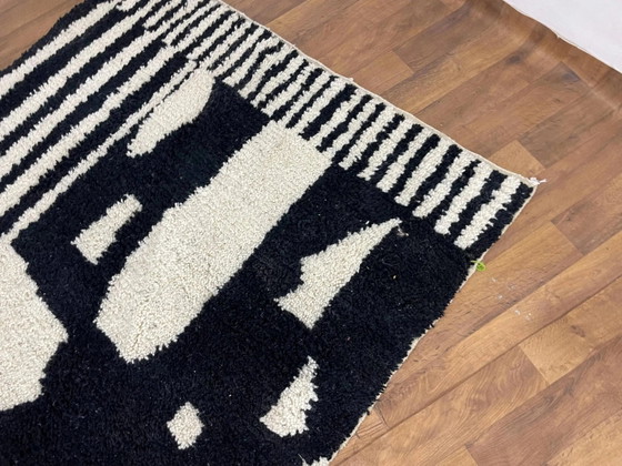 Einzigartiger marokkanischer Teppich aus Naturwolle 3x2 m – Teppiche & Läufer, Wool (photo 5 of 9)