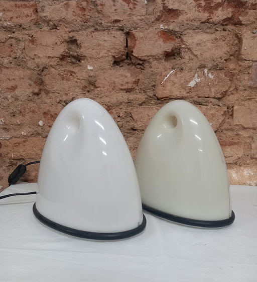 Coppia Di Lampade Da Tavolo Ialea Produzione Guzzini