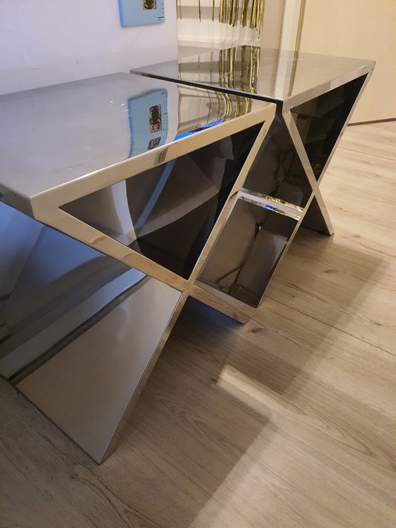 Image 1 of Conjunto EICHHOLTZ Mesa auxiliar Metropole + mesas auxiliares