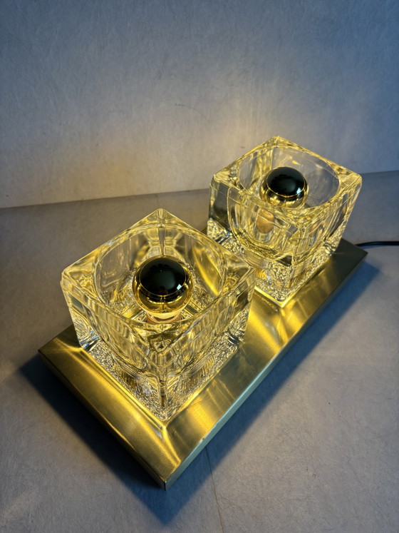 Image 1 of Vintage Peill & Putzler "Ice Cube" wall lamp ceiling lamp 70”