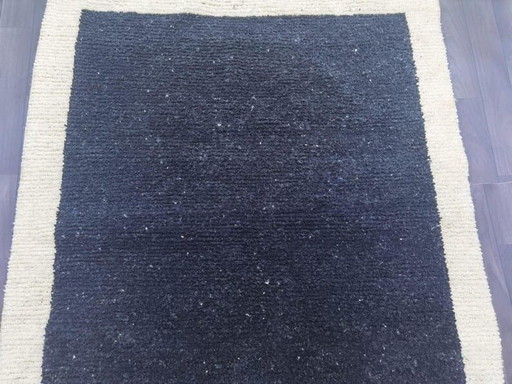 Large Authentic Handmade Black Berber Rug 3/4 M – Ahrend, vloerkleden en tapijten, Wool (photo 2 of 7)