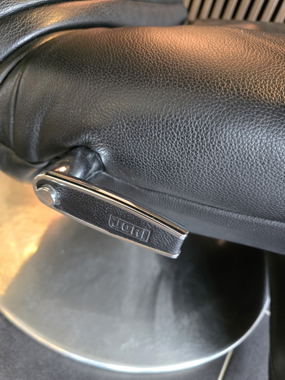 Jori Relax Leer Zwart – Verstelbare relaxstoel, Leather, Metal (photo 8 of 11)