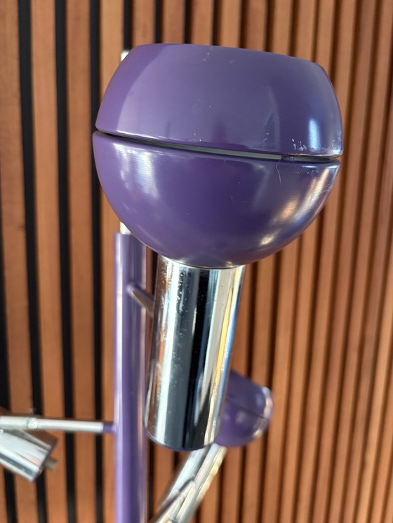 Image 1 of Vintage Vloerlamp - paars