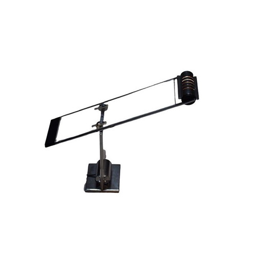 Luminaria vintage basculante simple oblicua de Yonel Lebovici