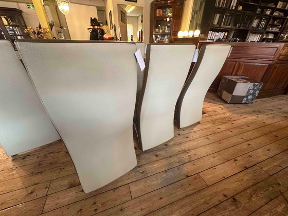 Image 1 of Luxueux ensemble de 6 chaises de salle à manger vintage Formenti