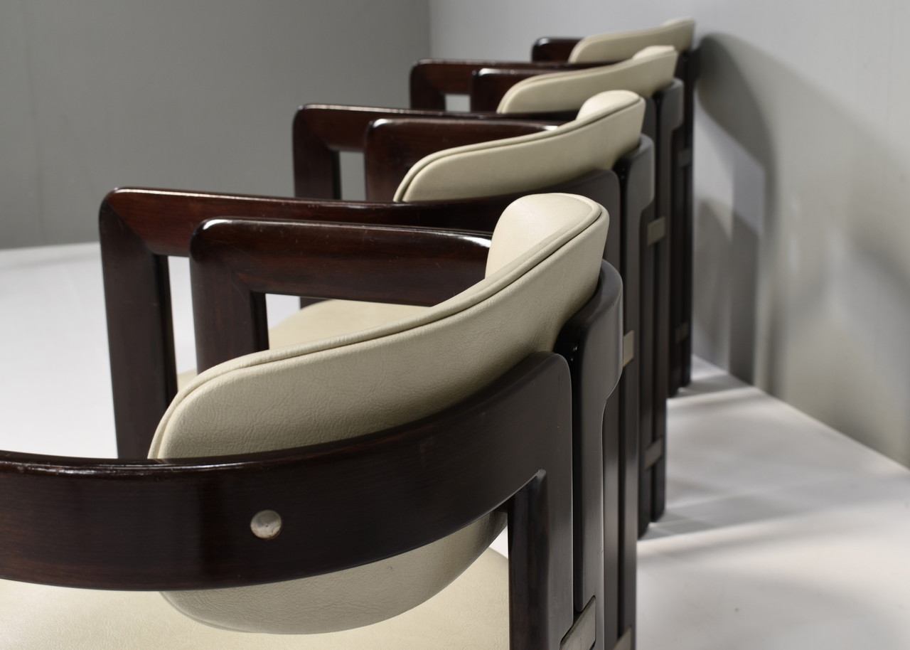 4x Pamplona chairs by Augusto Savini for POZZI, Italy 1965