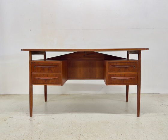 Image 1 of Teak Desk By Gunner Nielsen For Tibergaard