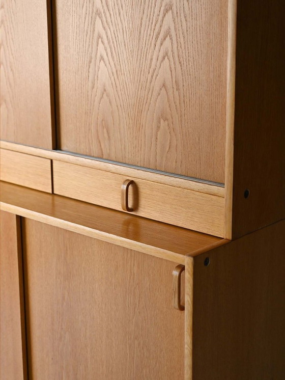 Image 1 of Vintage Scandinavian oak bookcase by Bodafors