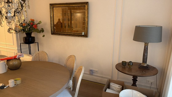 Image 1 of Oud schilderij op glas geschilderd 