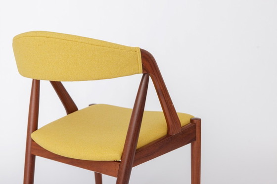 Image 1 of Kai Kristiansen Model 31 Chair, Schou Andersen 1960s, Danish Teak Dining Chair, Restored Upholstered, Mid Century Modern