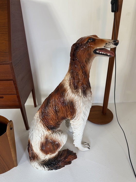 Image 1 of Borzoi vintage in ceramica italiana anni '60
