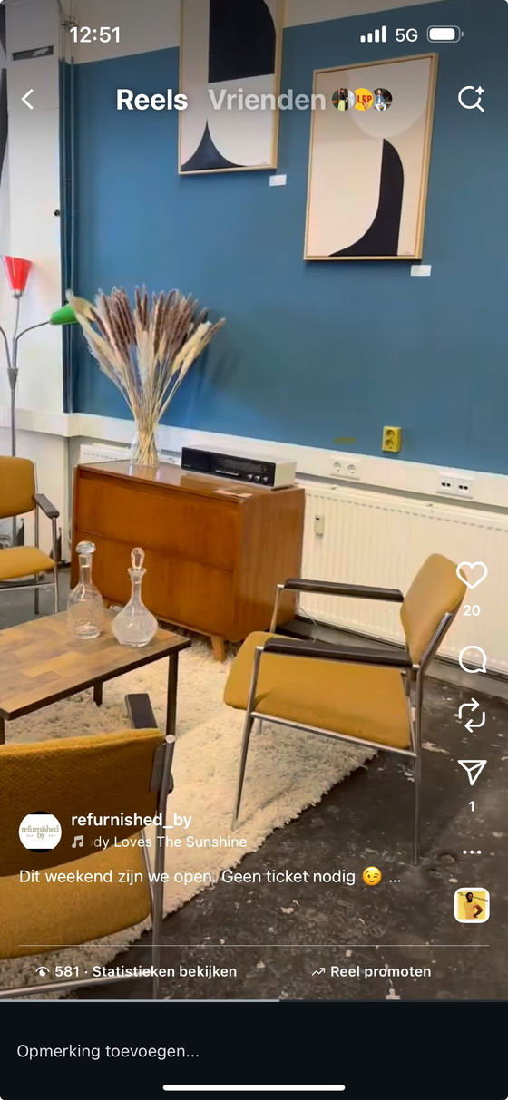 Image 1 of Bauhaus mid-century Dutch Design lounge chairs