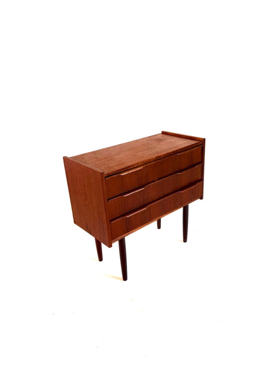 Cassettiera vintage danese in teak anni ‘60, Cassettiere, Legno, Marrone (foto 7 di 7)