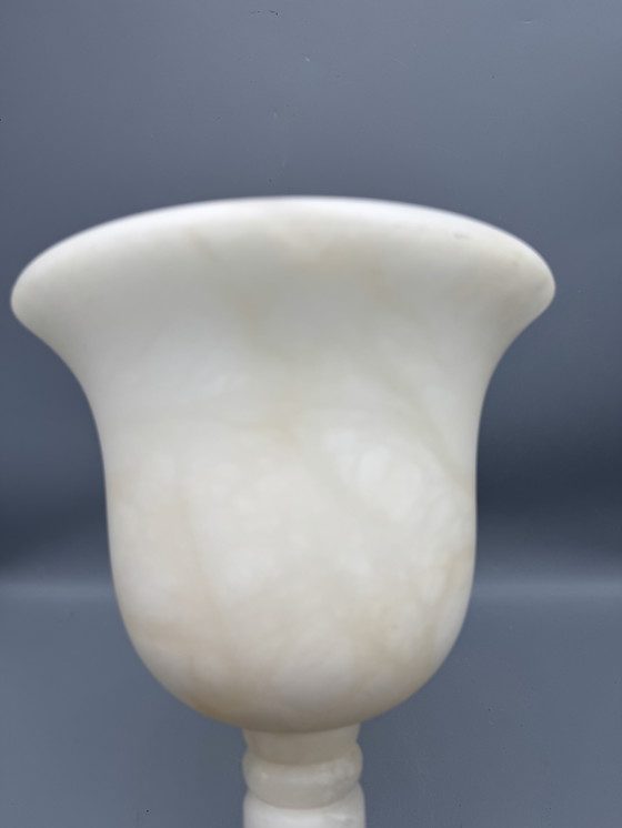 Image 1 of Elegante lampada da tavolo in alabastro di A. Santa Rita