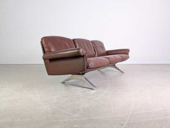 Image 1 of Three-seater mid-century sofa de Sede DS 31 leather brown design