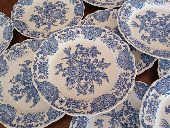 Piatti piani inglesi Ridgway 'Windsor' blu e bianco – Stoviglie, Porcelain (photo 21 of 22)