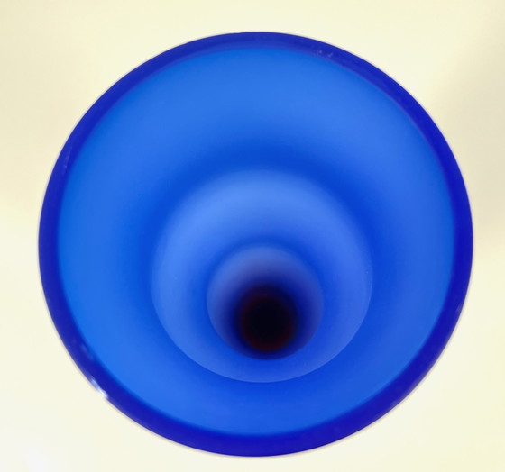 Image 1 of Jarrón de vidrio estilo Memphis, estilo pop art posmoderno, años 80 y 90