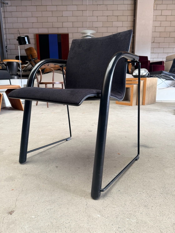 Thonet S320 chair, Wulf Schneider and Ulrich Böhme (stock: 2), Armchairs, Metal, Plastic, Black (photo 8 of 13)