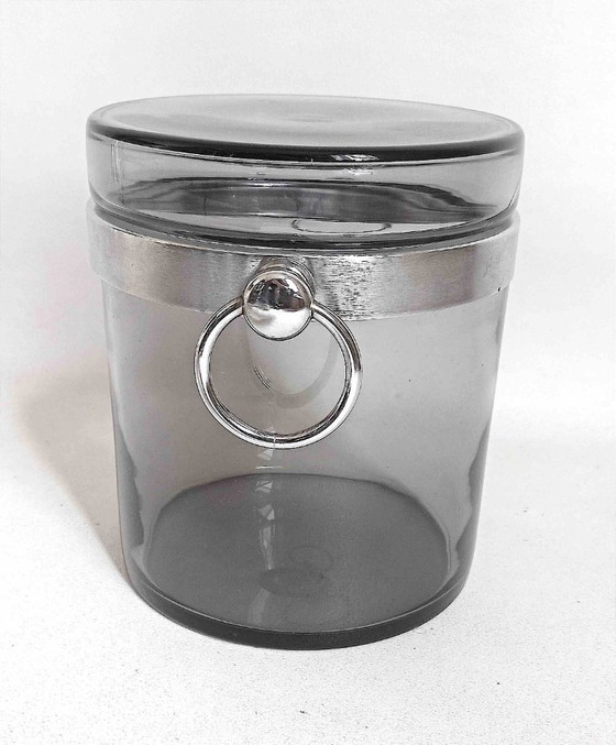 Secchiello per il ghiaccio, anni '70, diametro 22 cm – Accessori da tavola, Glass, Metal (photo 5 of 12)