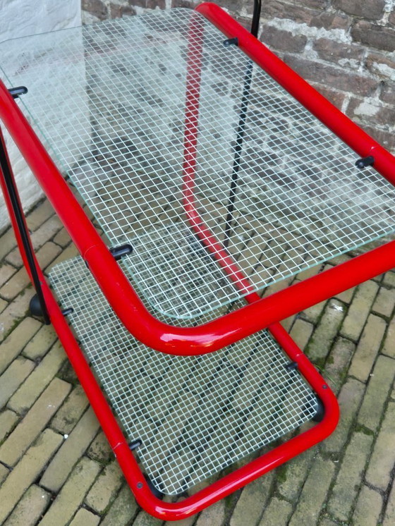 Image 1 of Vintage 80s Italian Serving Trolley/Beverage Trolley/Bar Cart