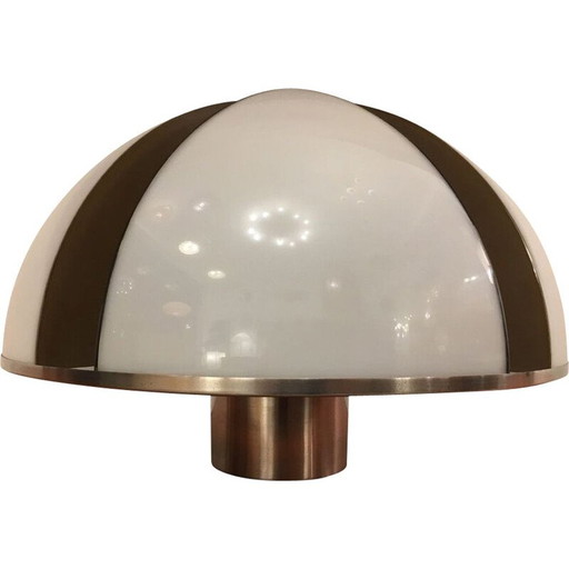 Vintage Mushroom lamp in plexi and stainless steel, 1970