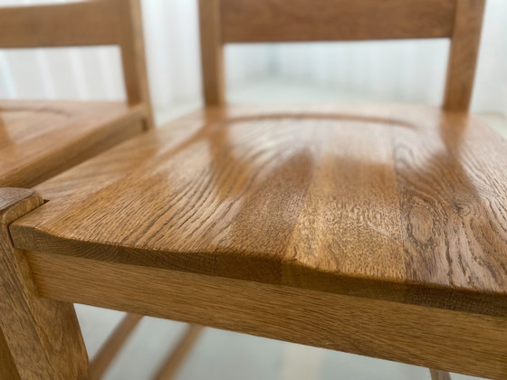Image 1 of 6 Esszimmerstühle aus massiver Eiche - zeitlos & robust