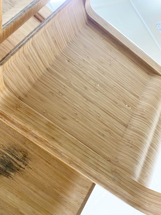 Image 1 of Bamboo Dining Set Table and Chairs by Henrik Tjaerby for Artek Studio, Set of 5