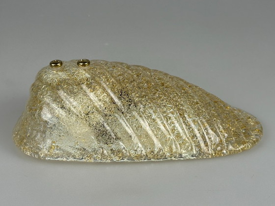 Image 1 of Lampada da parete anni '60 e '70, in vetro e ottone, design spaziale