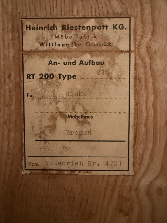 Vintage Heinrich Riestenpatt Teak Sideboard Sideboard Retro – Other (photo 13 of 13)